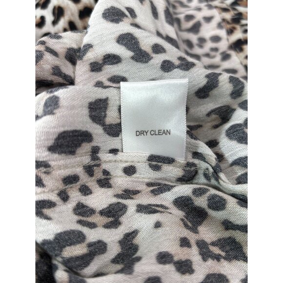 PacSun Womens Leopard Print Button-Up Shirt Blouse M Rayon - Picture 6 of 9